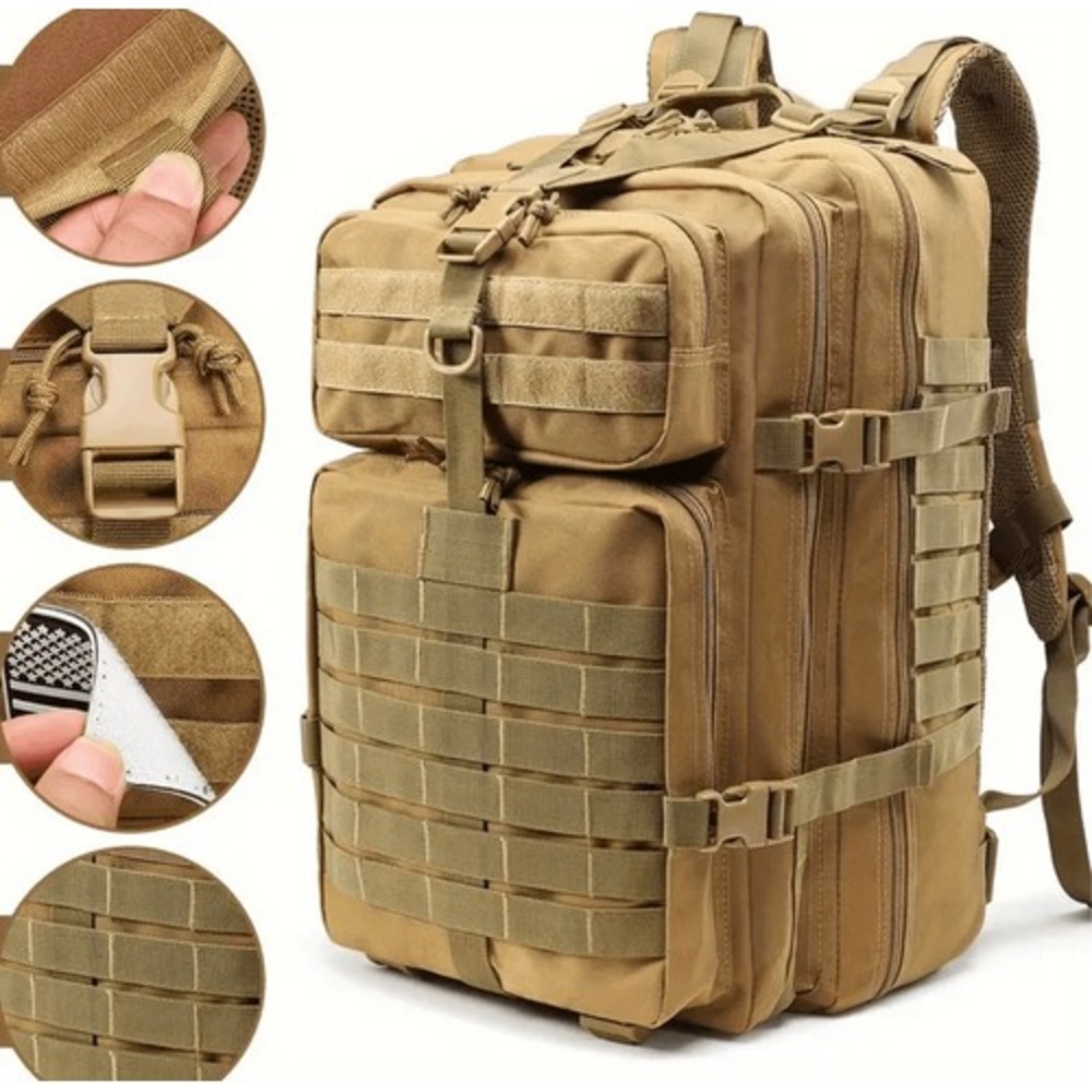 StealthX Military Unisex 45L Backpack Waterproof Backpacking Tactical Organizer‎